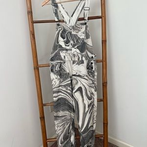 Free People Overalls- Tie Dye